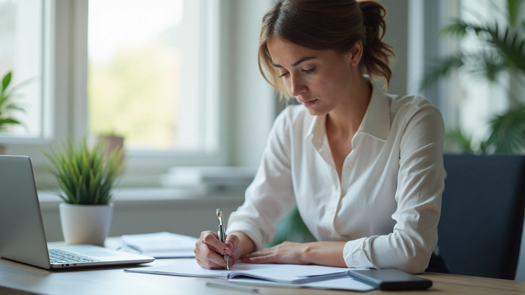 Бухгалтер записывает финансовые операции в реестр